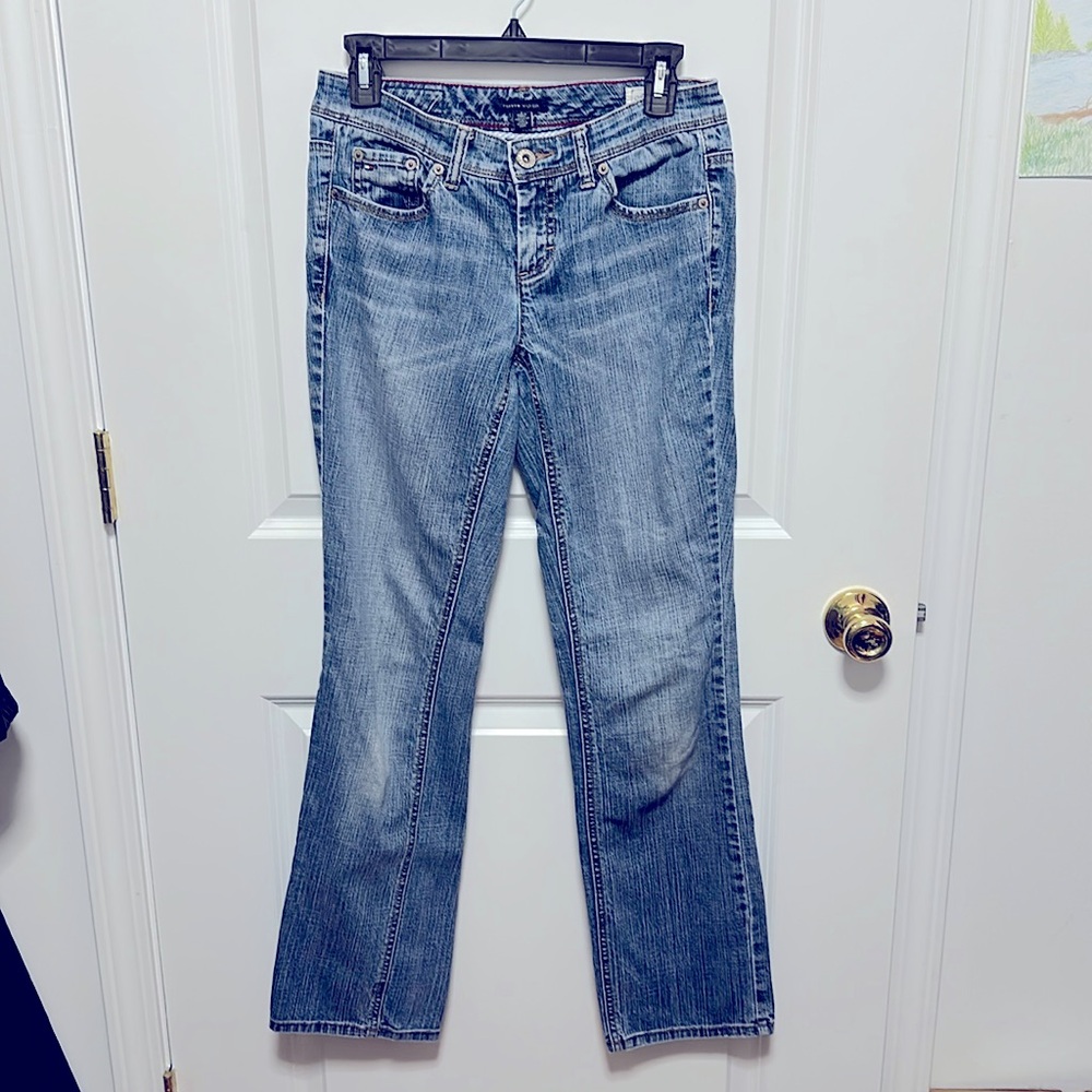 Tommy Hilfiger Women's Mid Rise Straight Leg Jeans - Blue size 2